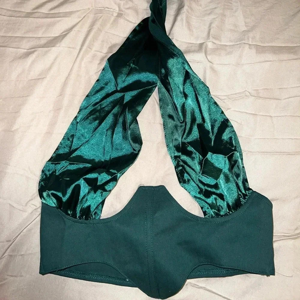Zaful Green Halter Top